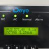 Solar inverter display showing metrics
